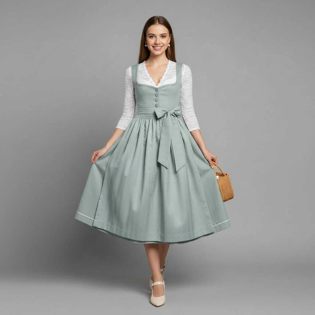 Elegant Dirndl Dress | Women's Oktoberfest Costume Outfit