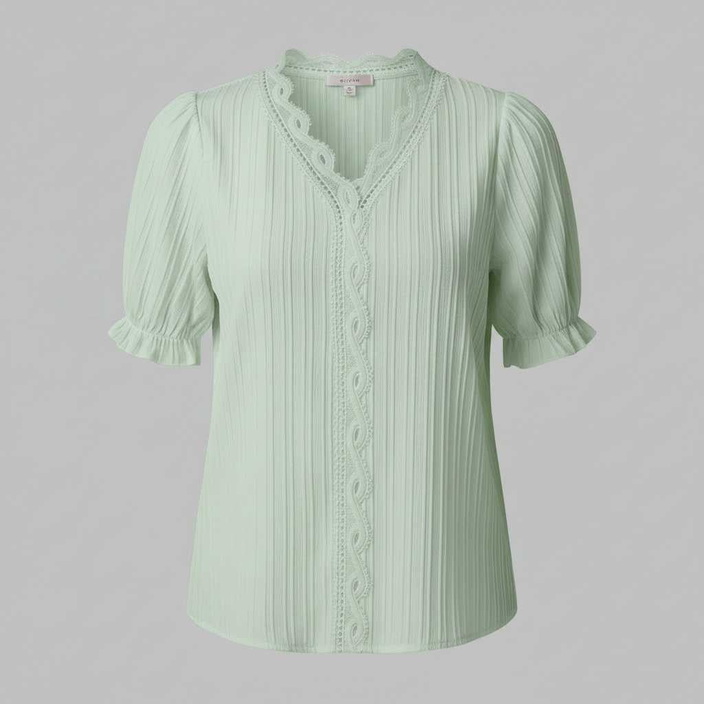 Elegant Puff Sleeve Blouse | Women's Summer Top Plus Size