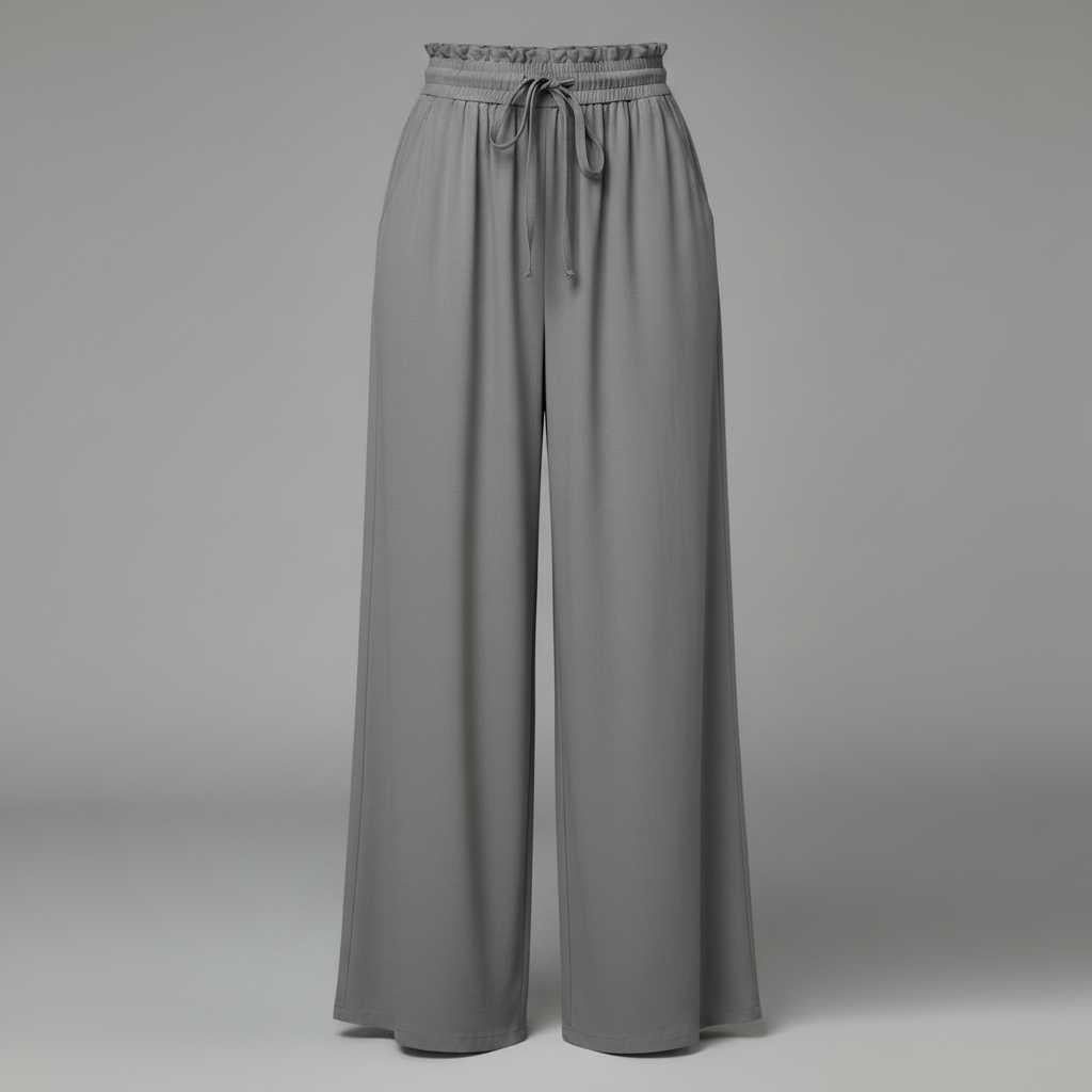 Chic Leisure Women's Trousers | Comfortable Wide Leg Pants