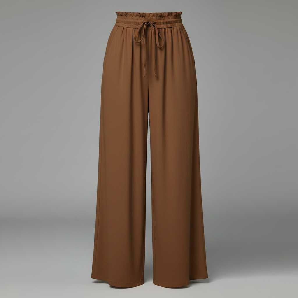 Chic Leisure Women's Trousers | Comfortable Wide Leg Pants