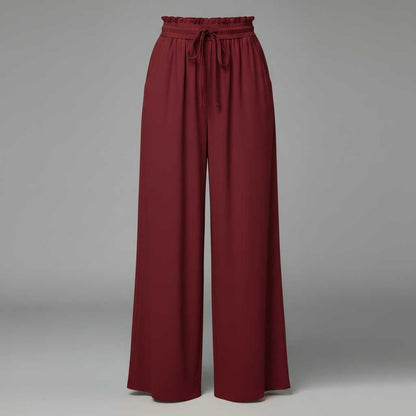 Chic Leisure Women's Trousers | Comfortable Wide Leg Pants