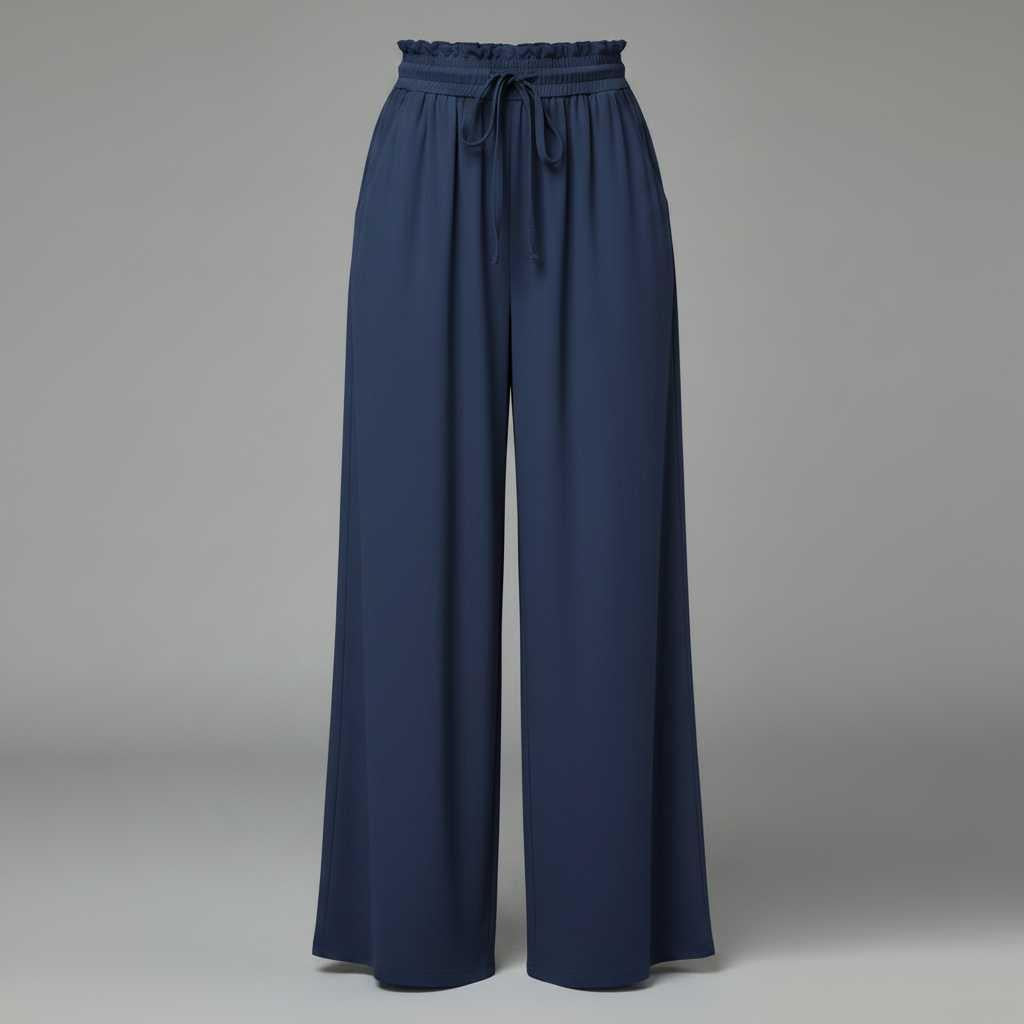 Chic Leisure Women's Trousers | Comfortable Wide Leg Pants