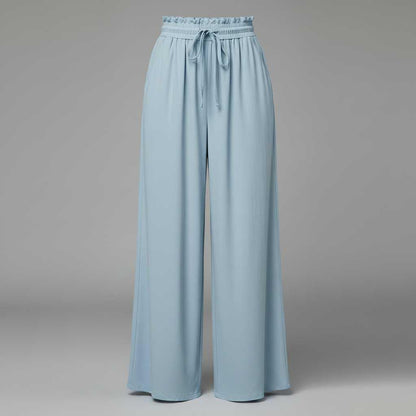 Chic Leisure Women's Trousers | Comfortable Wide Leg Pants