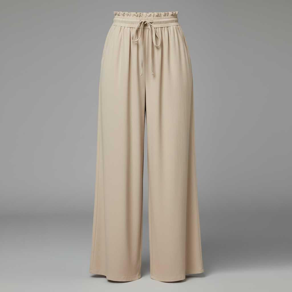Chic Leisure Women's Trousers | Comfortable Wide Leg Pants