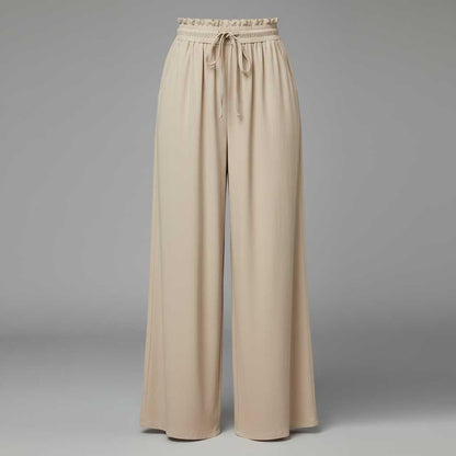 Chic Leisure Women's Trousers | Comfortable Wide Leg Pants