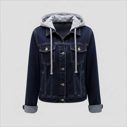 Denim Jacket with Removable Hood | Women's Casual Jacket