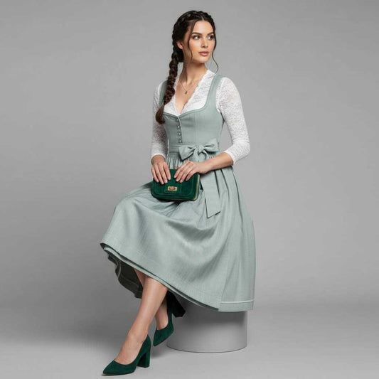 Elegant Dirndl Dress | Women's Oktoberfest Costume Outfit