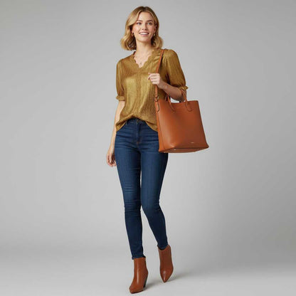 Elegant Puff Sleeve Blouse | Women's Summer Top Plus Size