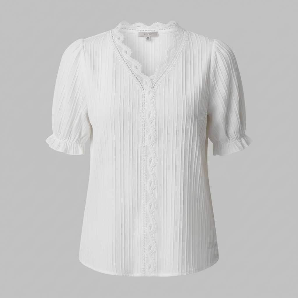 Elegant Puff Sleeve Blouse | Women's Summer Top Plus Size
