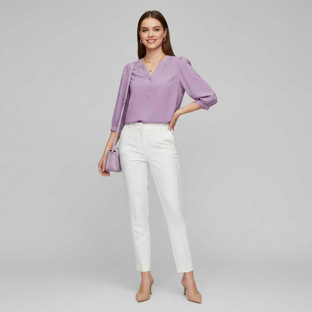 Silk Patchwork Blouse | Women's Summer Top